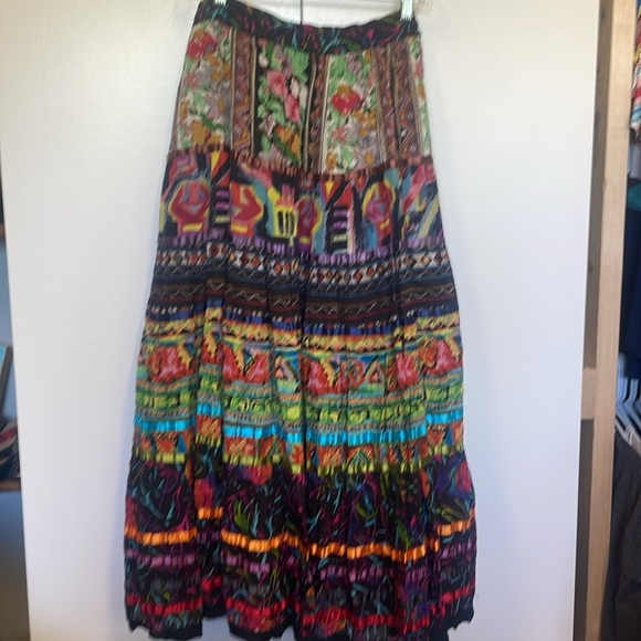 Travelsmith maxi skirt. Boho, hippie, gypsy. Fortune teller costume. Art show - Picture 4 of 4